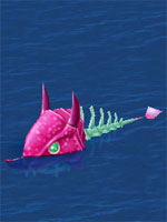 Evil Skeleton Fish