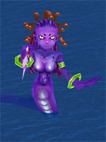 Ancient Dark Blue Siren
