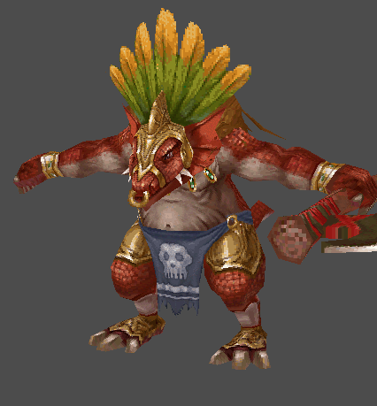 Lizardman Warrior Commander